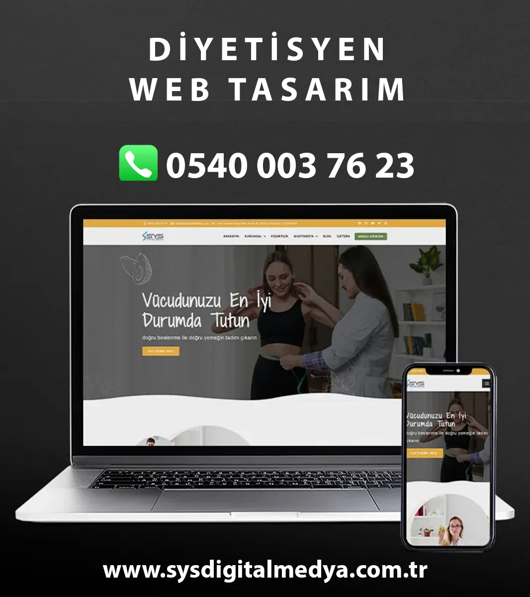 Diyetisyen Web Tasarım - Saglikv1