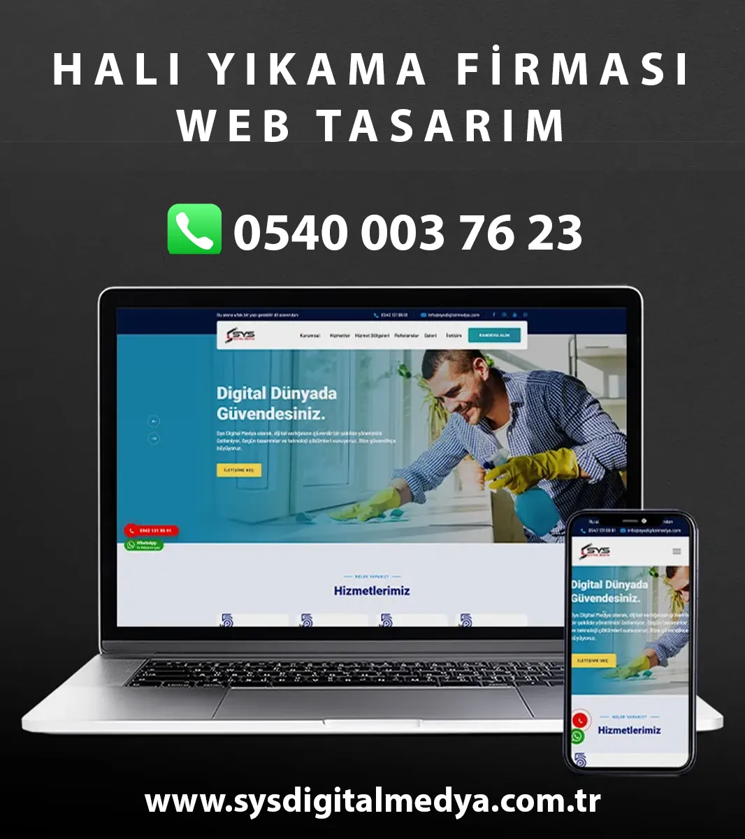 Halı Yıkama Firması Web Tasarım - Temizlikv1