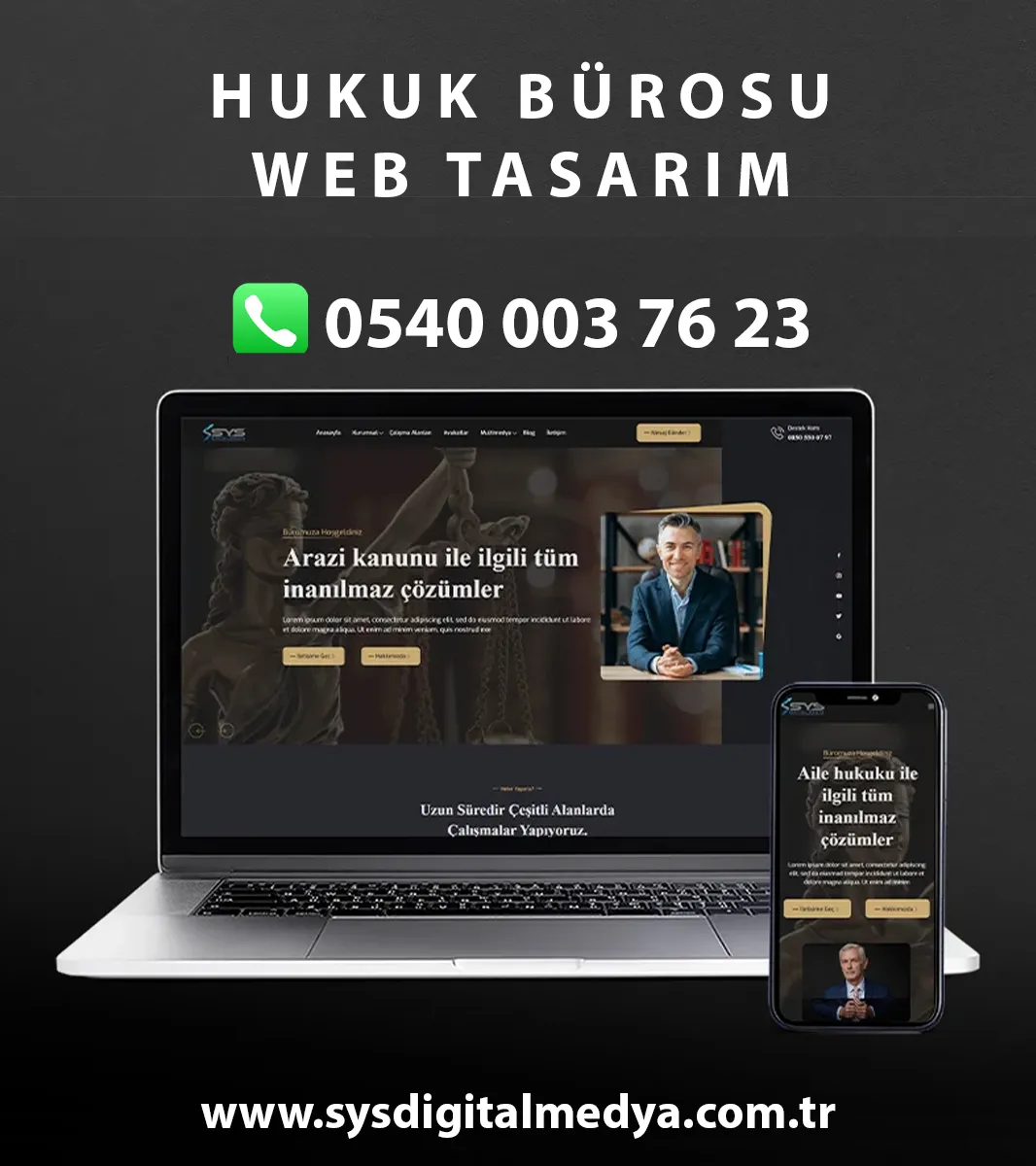 Hukuk Bürosu Web Tasarım - Avukatv1