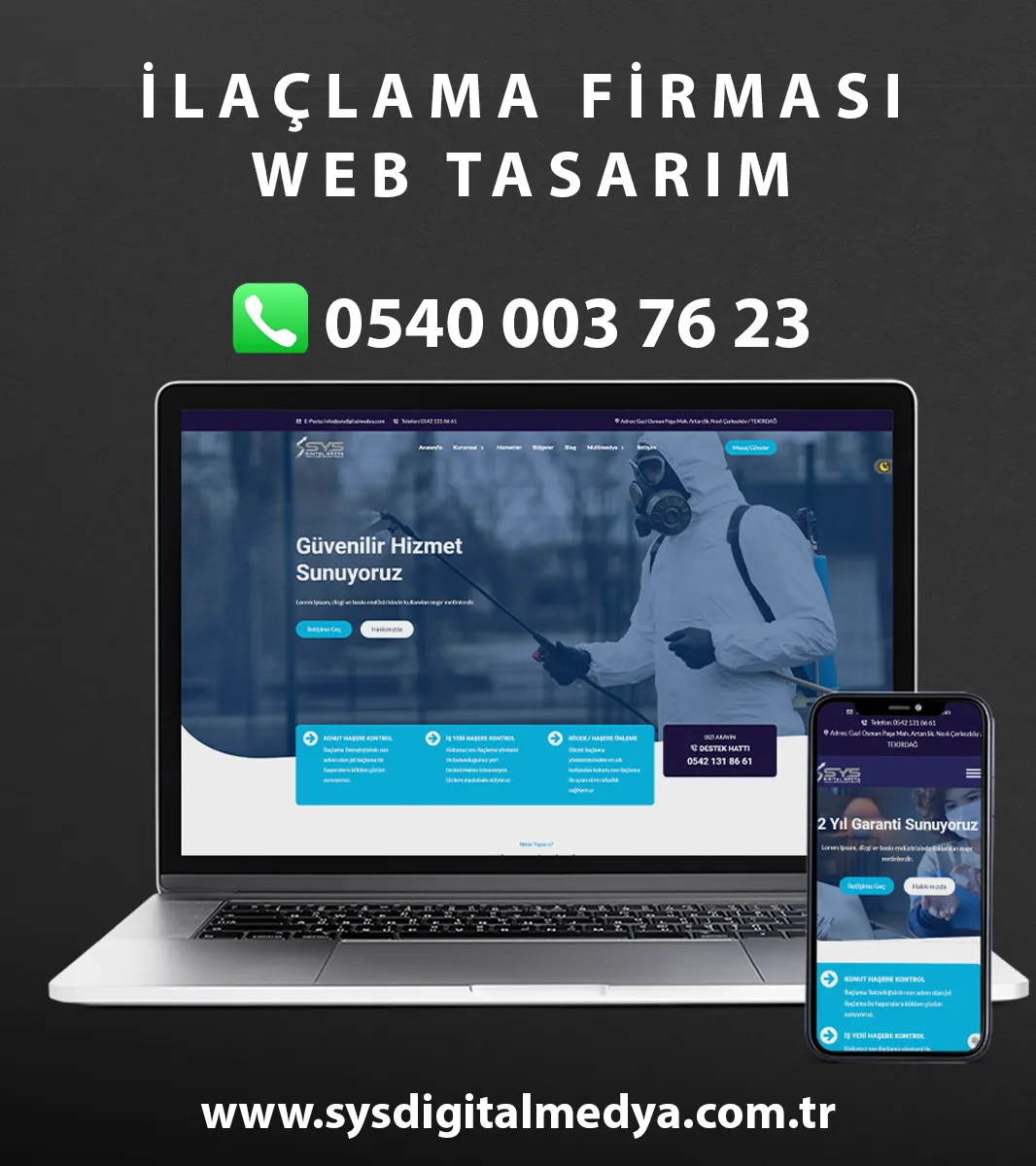 İlaçlama Firması Web Tasarım - Tema4