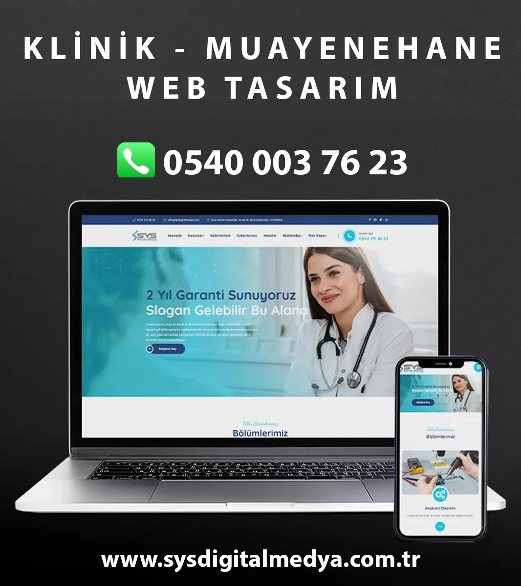 Klinik & Muayenehane Web Tasarım - Tema20