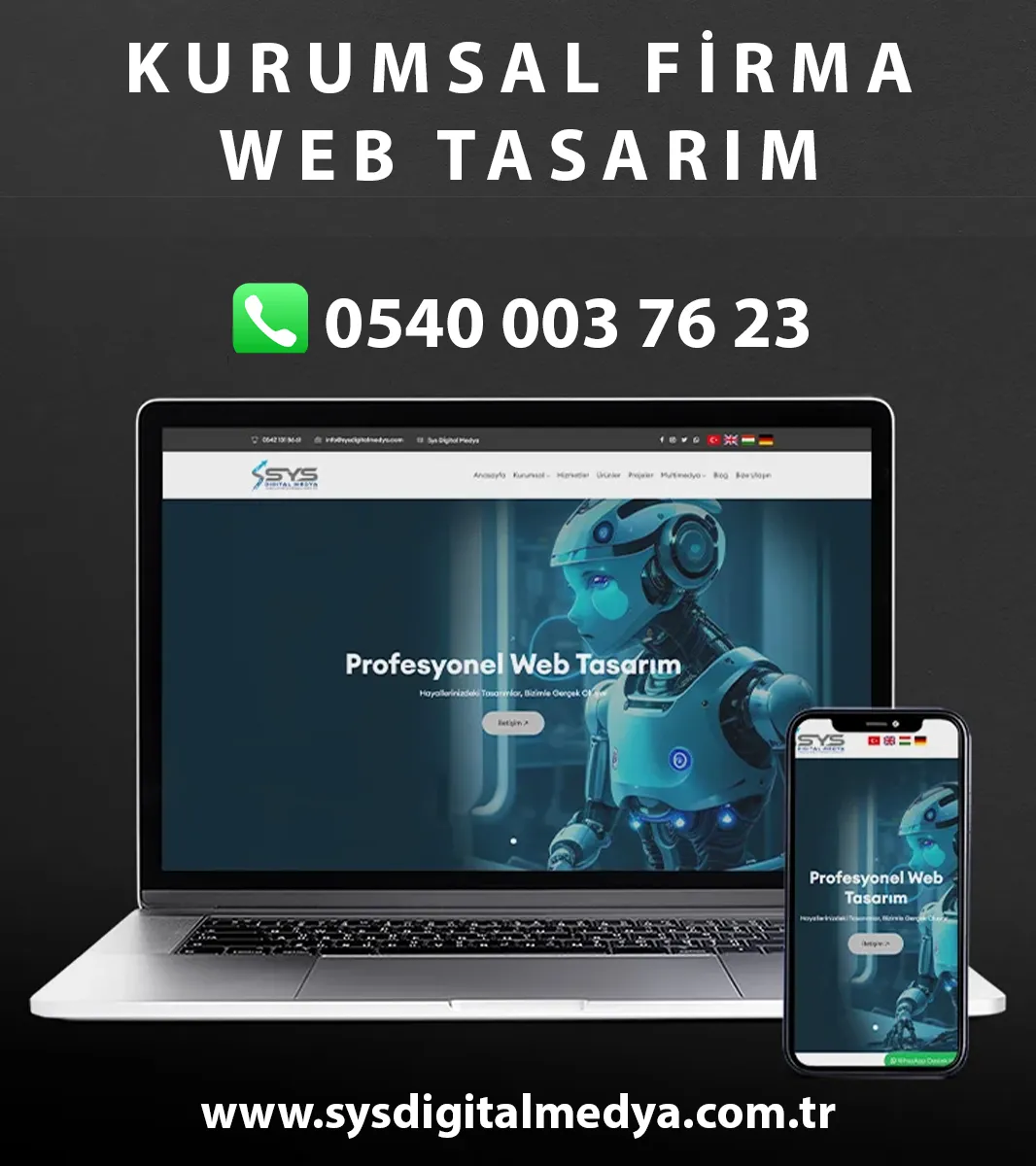 Kurumsal Firma Web Tasarım - Kurumsalv2 - Çoklu Dil