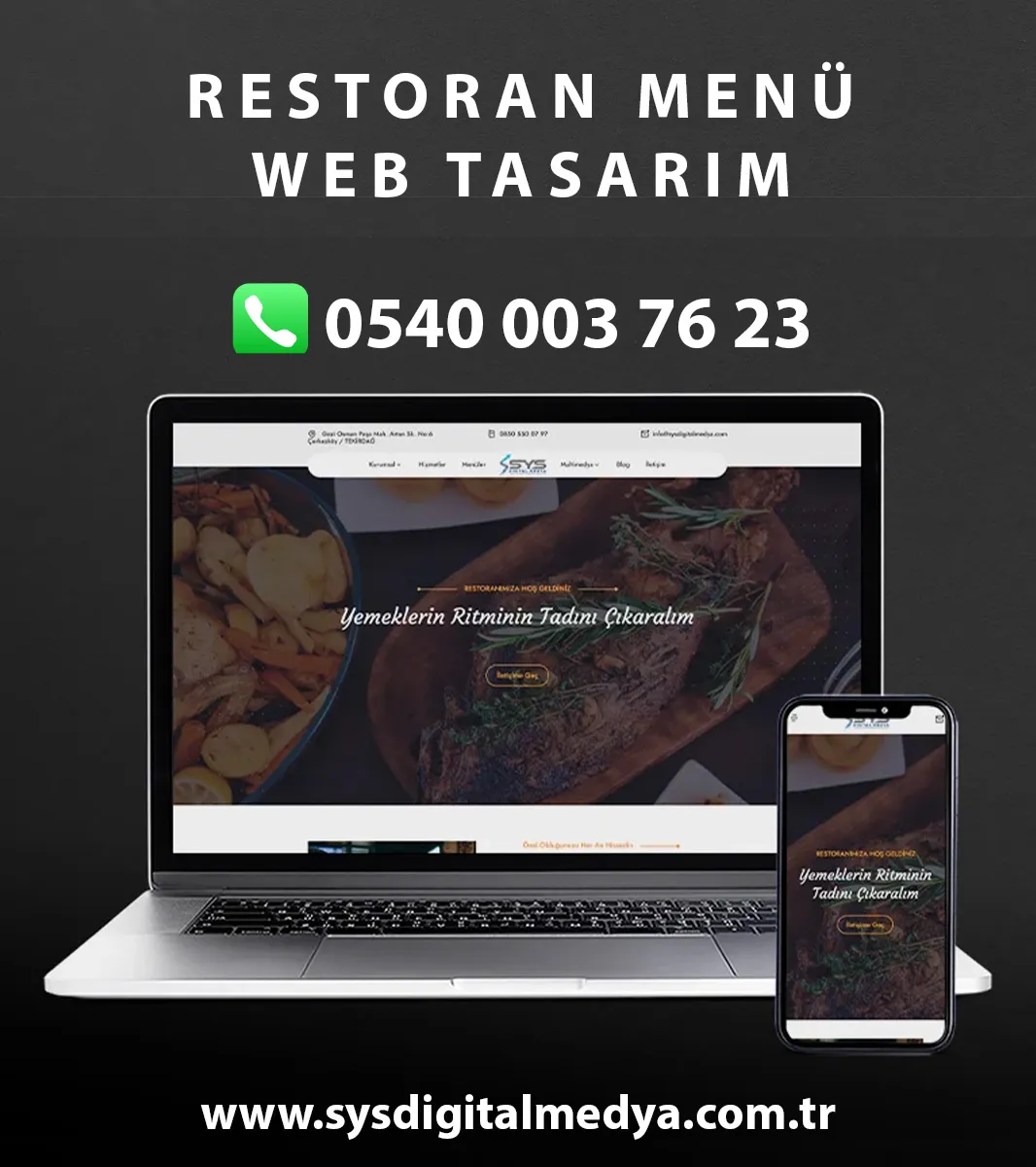 Restoran Menü Web Tasarım - restoranv1