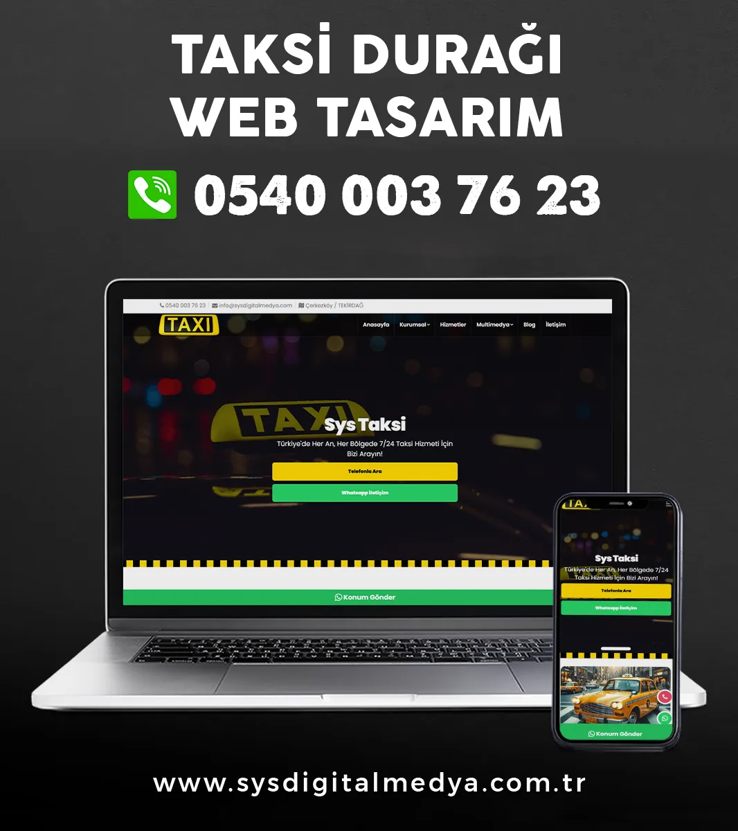 Taksi Durağı Web Tasarım - Taksiv2