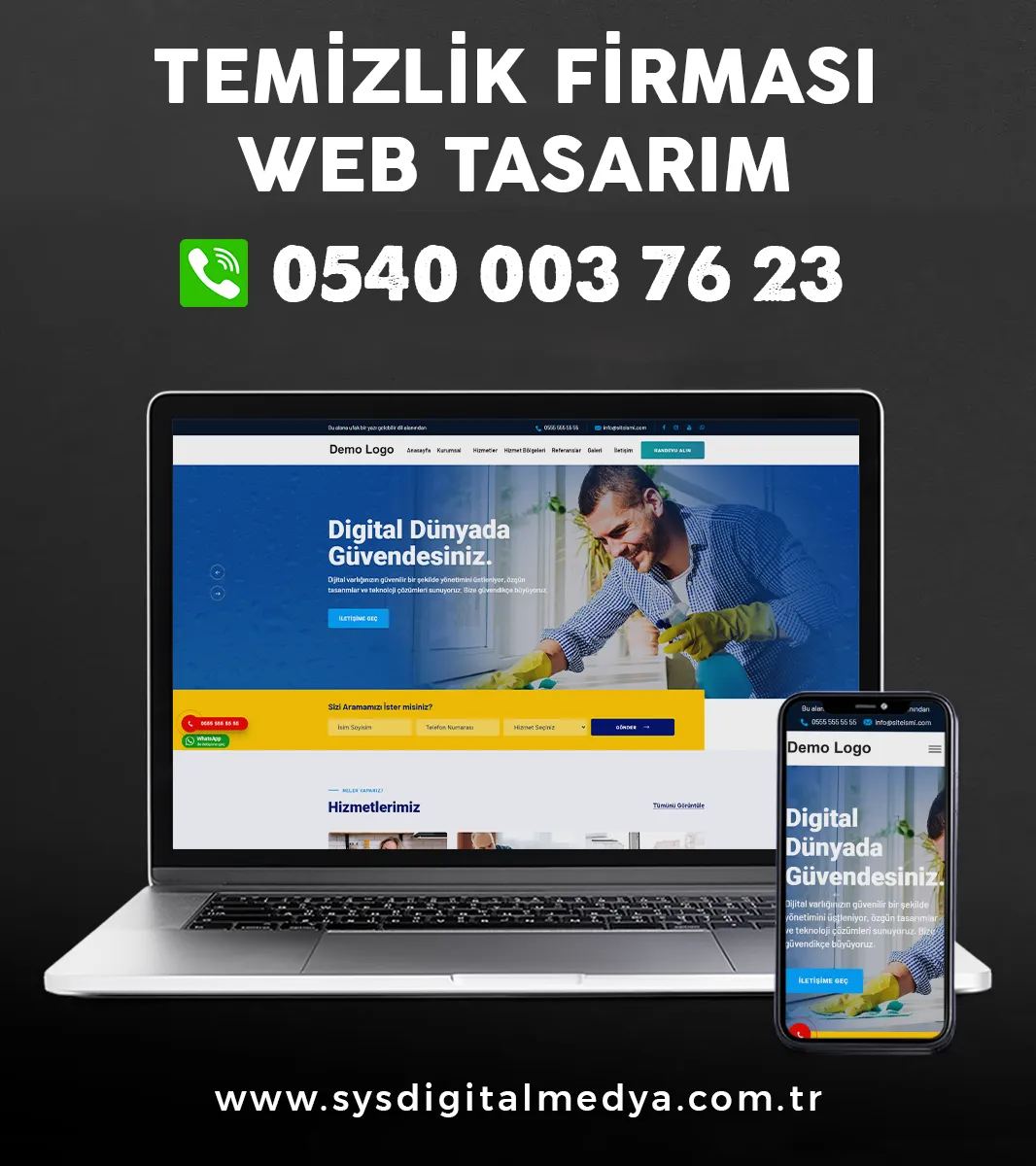 Temizlik Firması Web Tasarım - Tema28