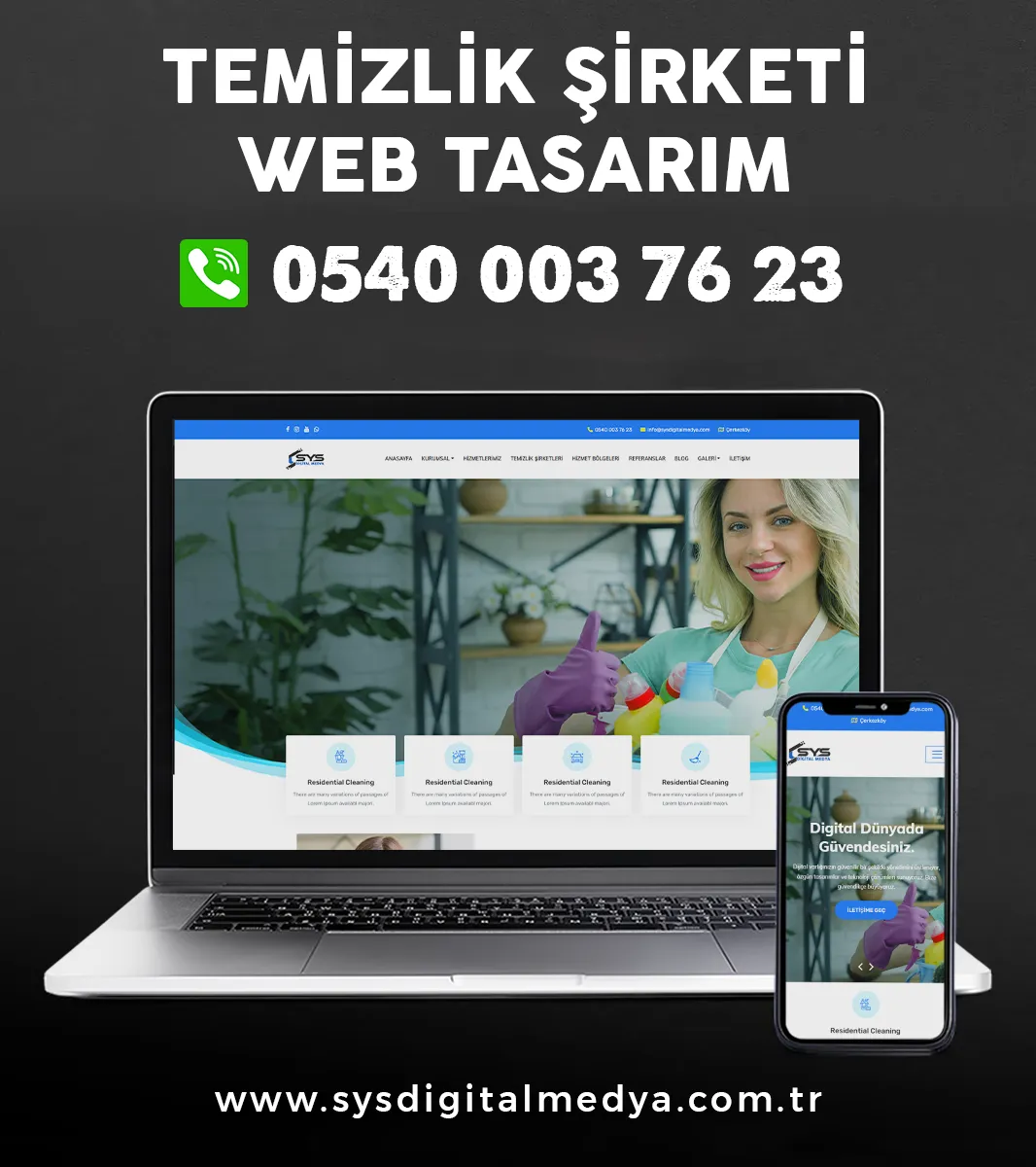 Temizlik Firması Web Tasarım - Tema34